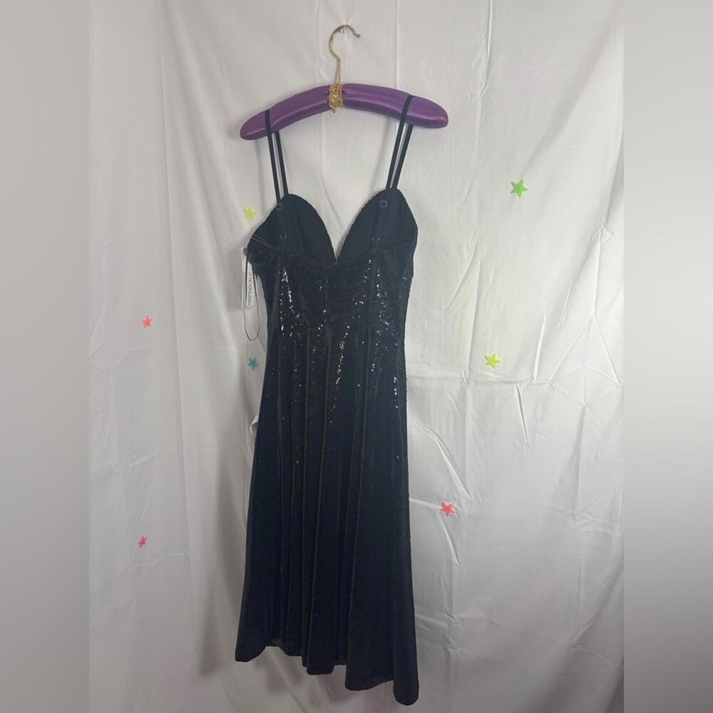 NWT Dress the Population Mimi Sequin Cocktail Dress Size‎ M - Picture 3 of 15